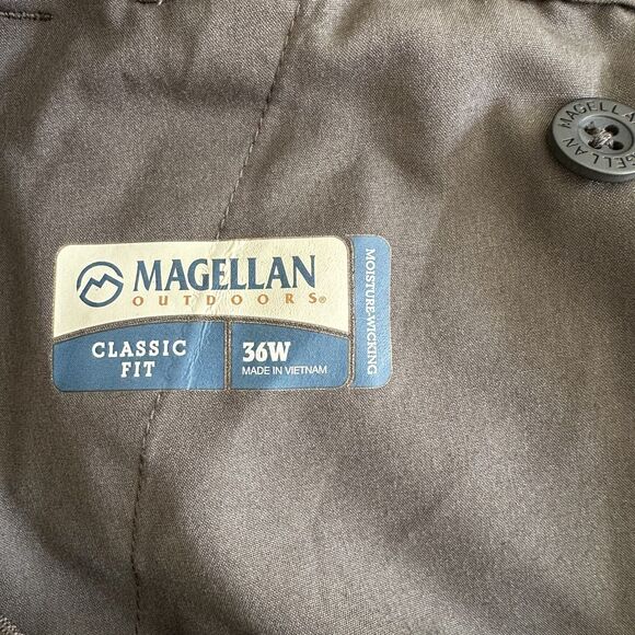 Magellan Pants Mens Size 36 Brown Outdoors Cargo Classic Fit Moisture Wicking - Picture 10 of 11